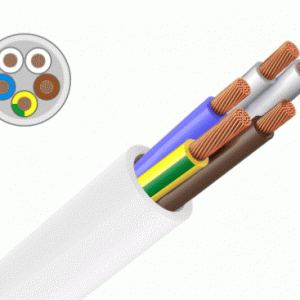 Кабель ПВСнг(А)-LS 5х1,5 белый